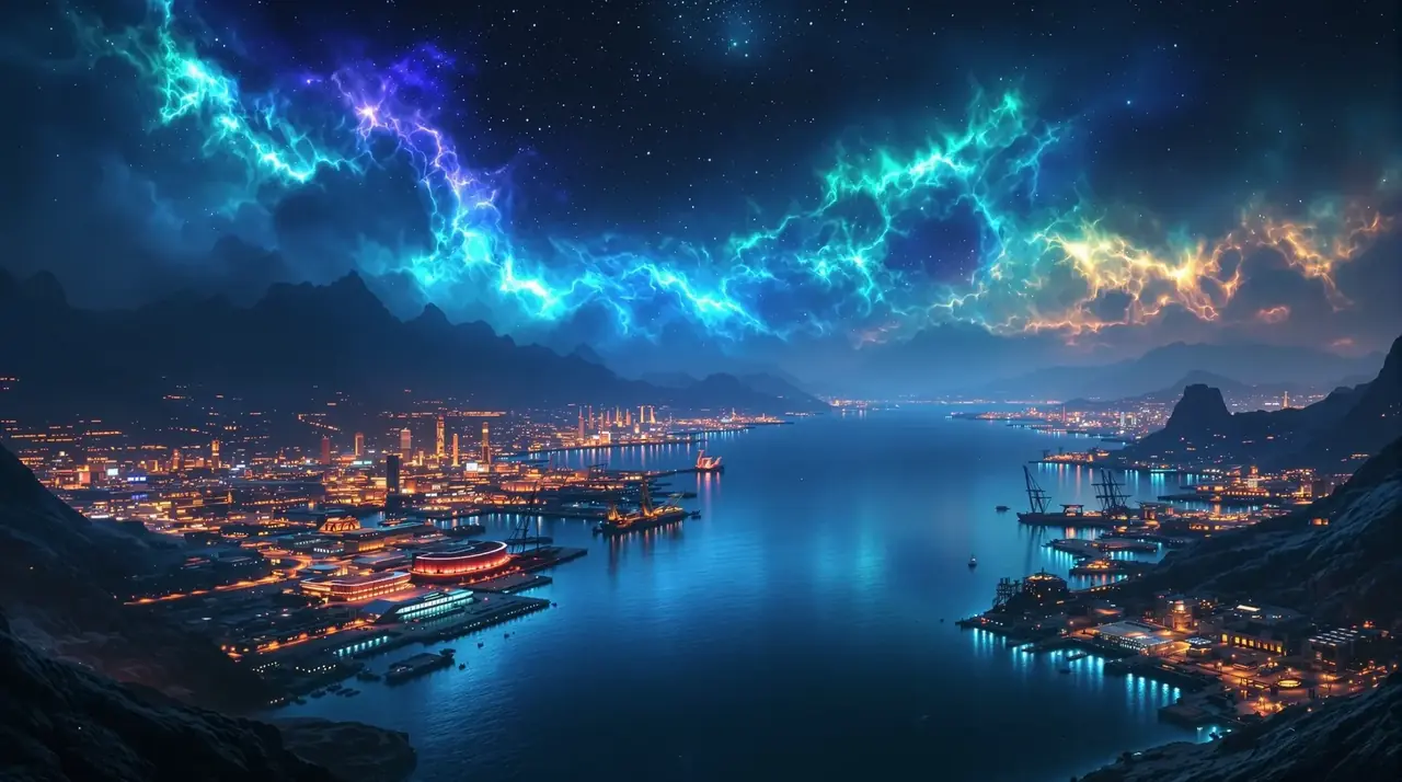 四虎电影网星际港湾夜景 - 四虎电影网首页背景